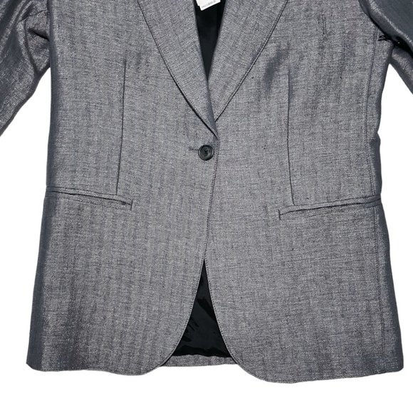 Smythe Pearl Grey Herringbone 90's Blazer NWT - Picture 5 of 15